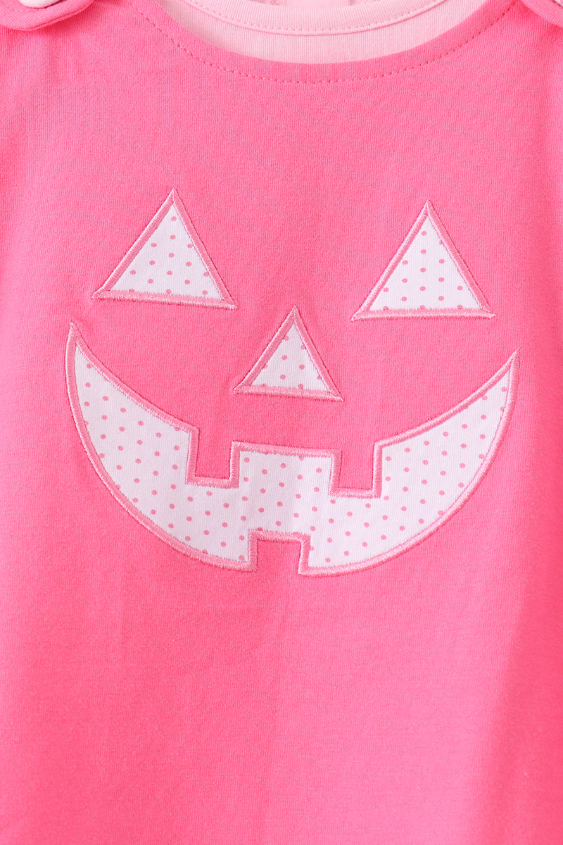 Jack-O-Lantern applique 2pc dress set