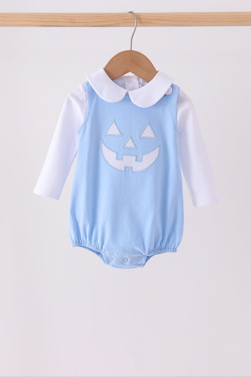 Jack-O-Lantern applique bubble set