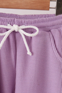 Scalloped pants set - Lavender