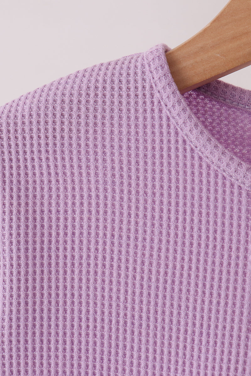 Scalloped pants set - Lavender