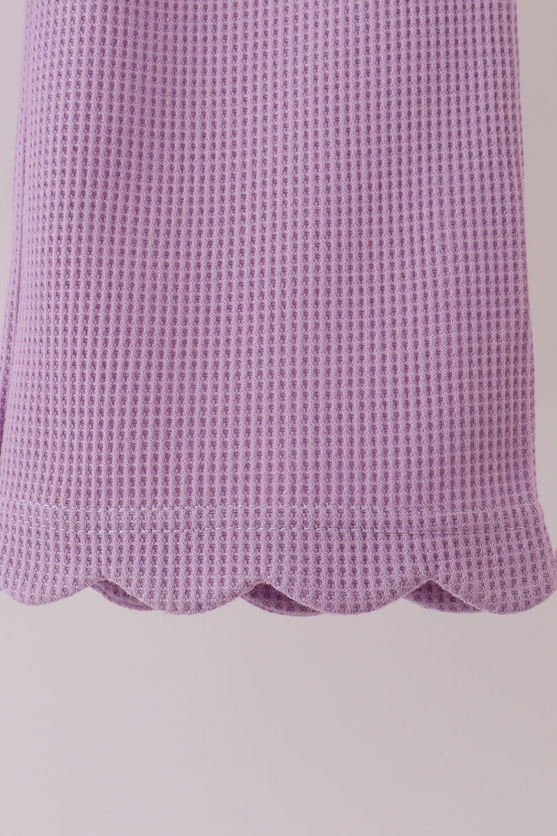 Scalloped pants set - Lavender