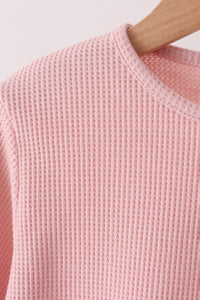 Scalloped pants set - Pink