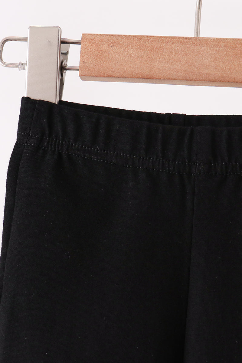 Scalloped bell pants - Black