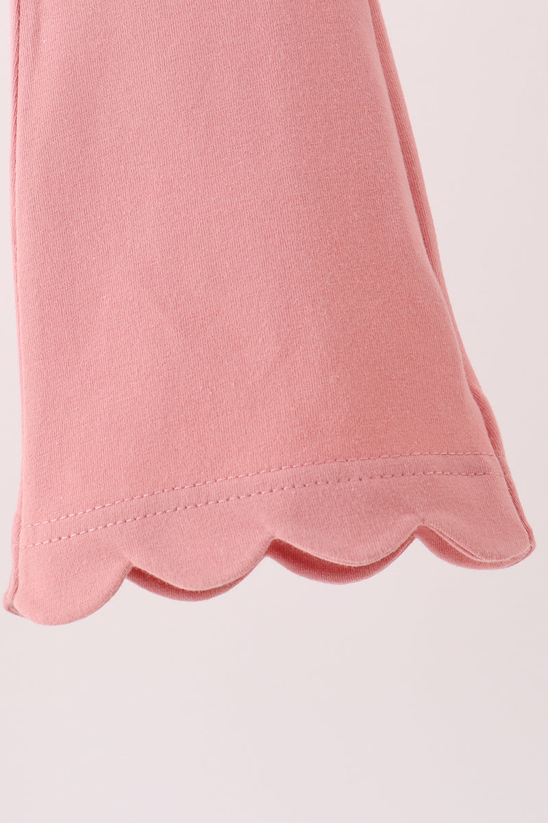 Scalloped bell pants - Pink