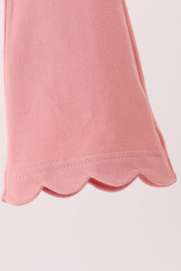 Scalloped bell pants - Pink