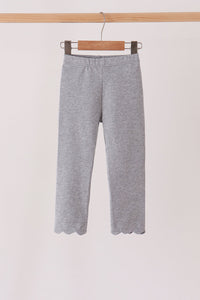 Scalloped leggings - Grey