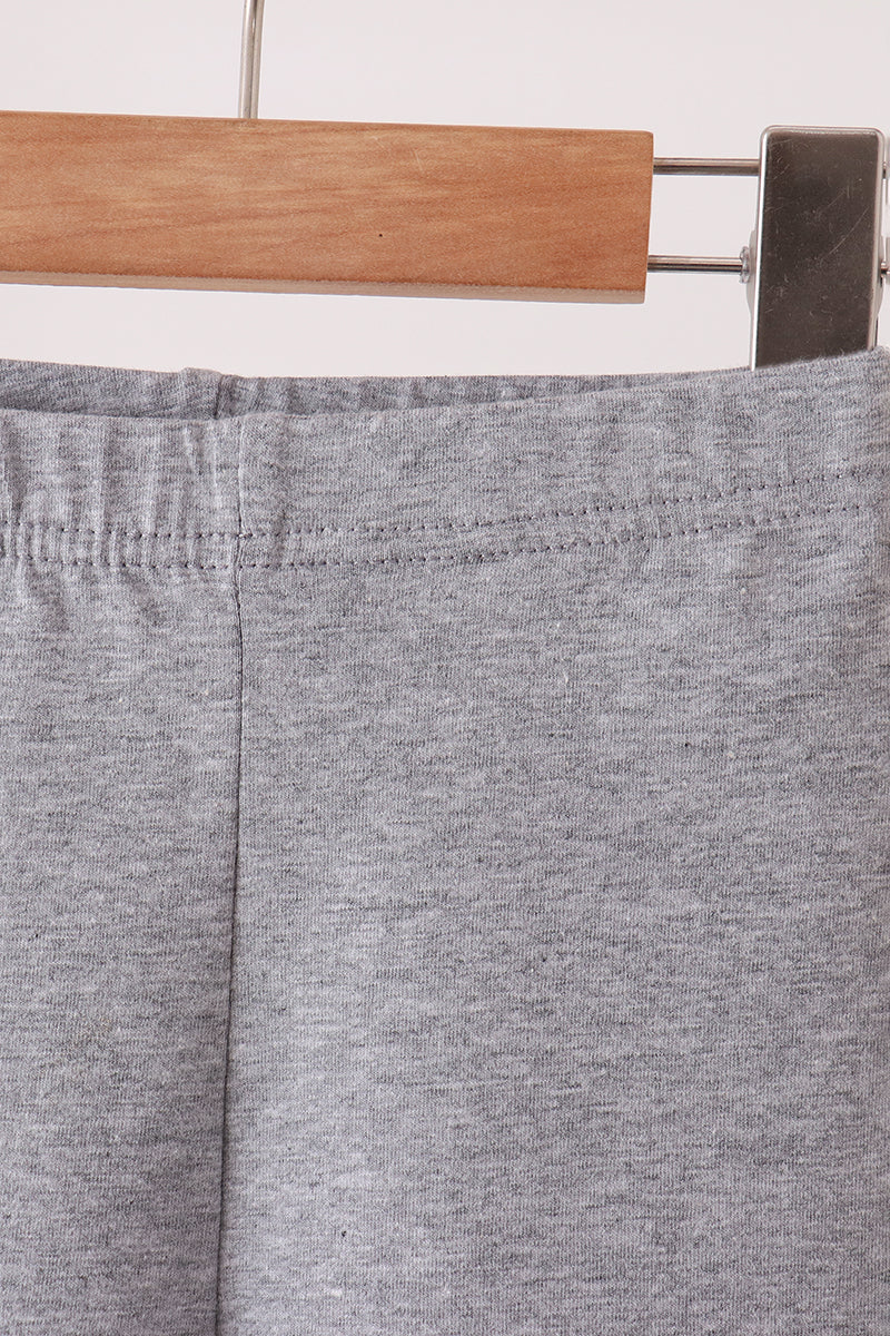 Scalloped leggings - Grey