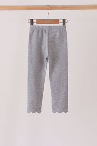Scalloped leggings - Grey