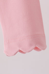 Scalloped leggings - Pink
