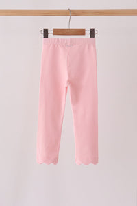 Scalloped leggings - Pink