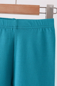Scalloped leggings - Teal