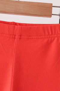 Scalloped leggings - Red