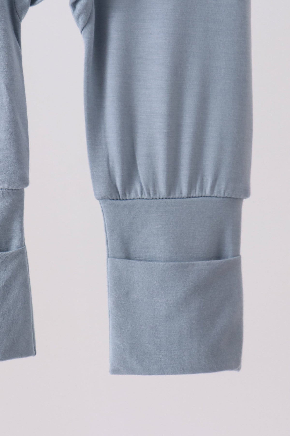 Zipper bamboo romper - Blue