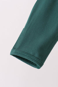 Zipper bamboo romper - Forest