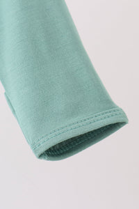 Zipper bamboo romper - Sage