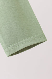 Zipper bamboo anti-slip romper - Green