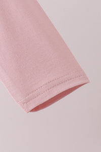 Pink ruffle zipper bamboo anti-slip romper – view 2