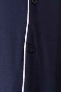 Navy bamboo mom pajama set – view 4