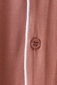 Dusty rose bamboo mom pajama set – view 4