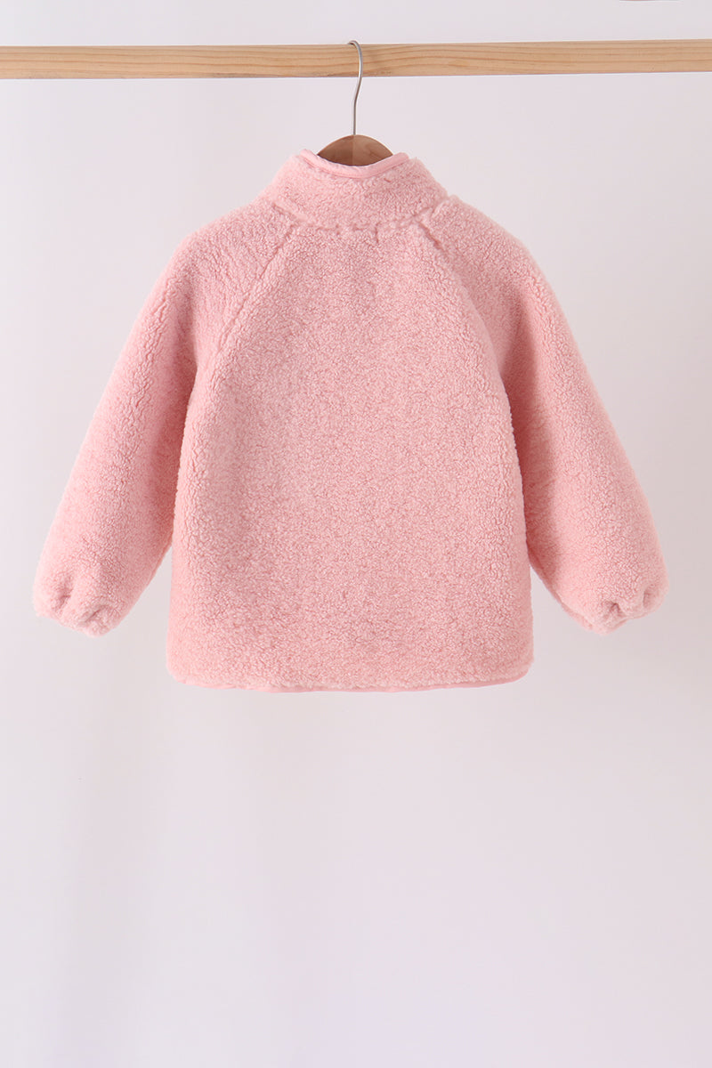 Fleece zipper jacket - Pink