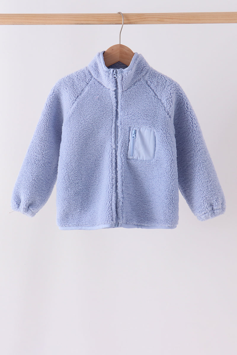 Fleece zipper jacket - Blue