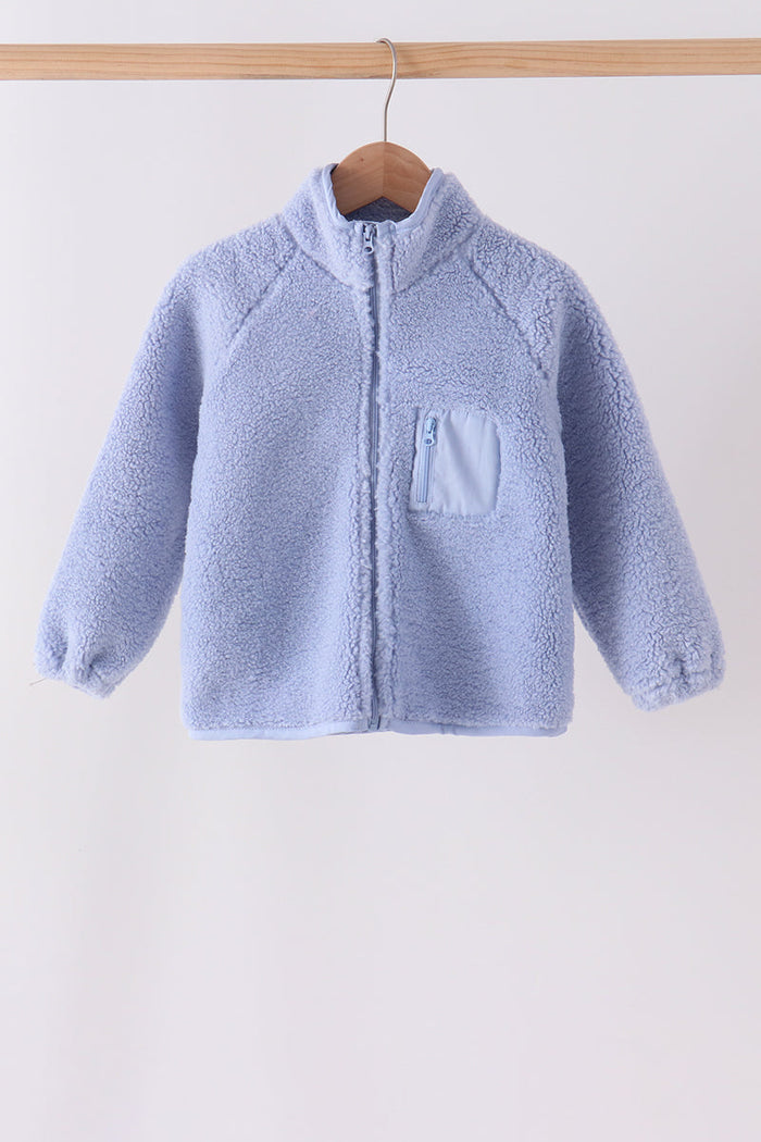 Fleece zipper jacket - Blue