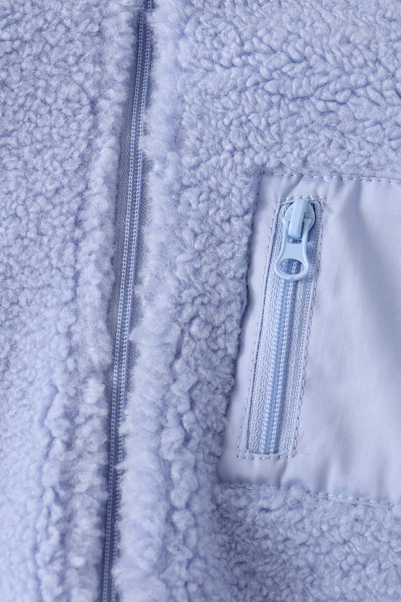 Fleece zipper jacket - Blue