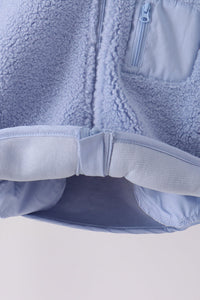 Fleece zipper jacket - Blue