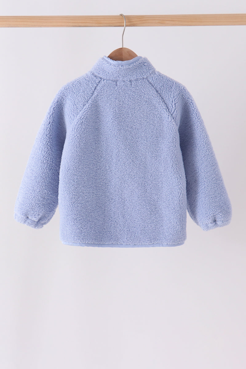 Fleece zipper jacket - Blue