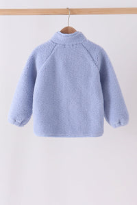 Fleece zipper jacket - Blue