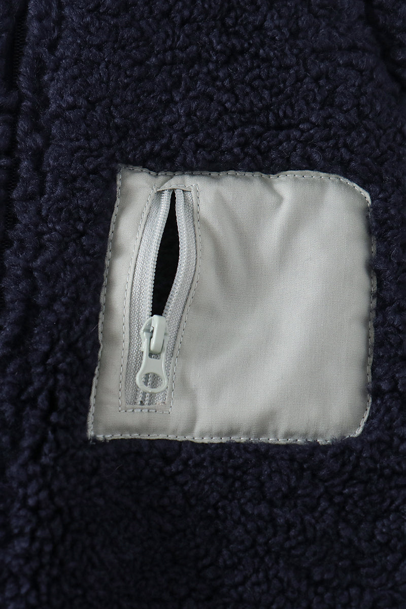 Fleece zipper jacket - Navy