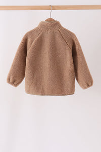 Fleece zipper jacket - Beige