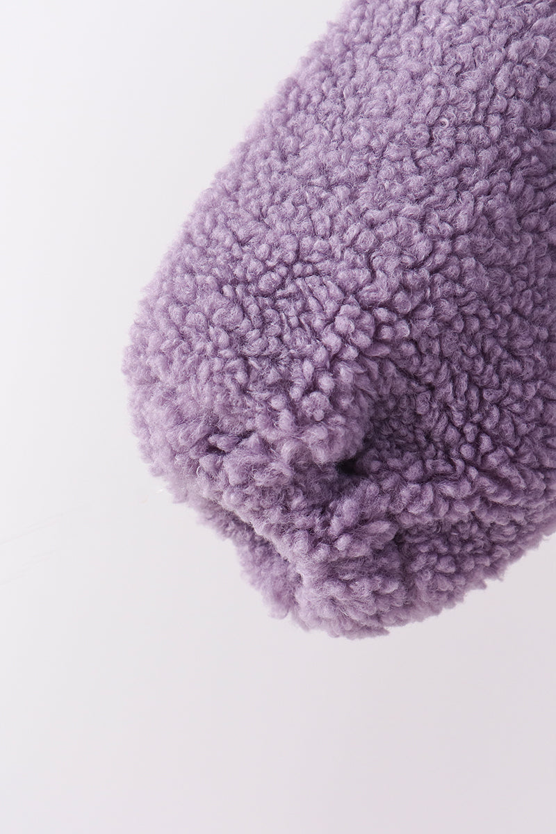 Fleece zipper jacket - Purple