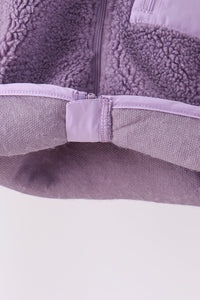 Fleece zipper jacket - Purple