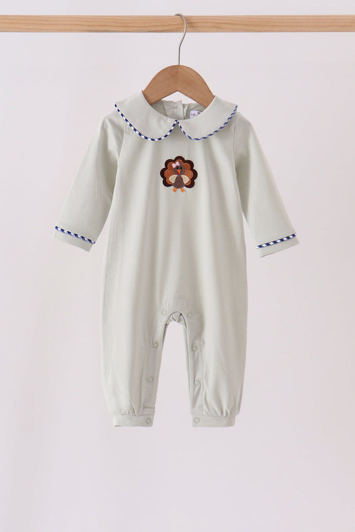 Turkey embroidery romper