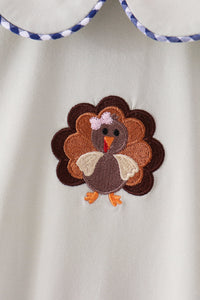 Turkey embroidery romper