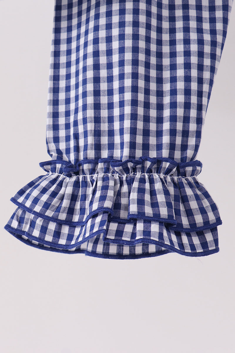 Turkey embroidery ruffle pants set