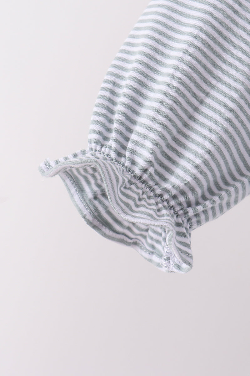 Turkey embroidery stripe top