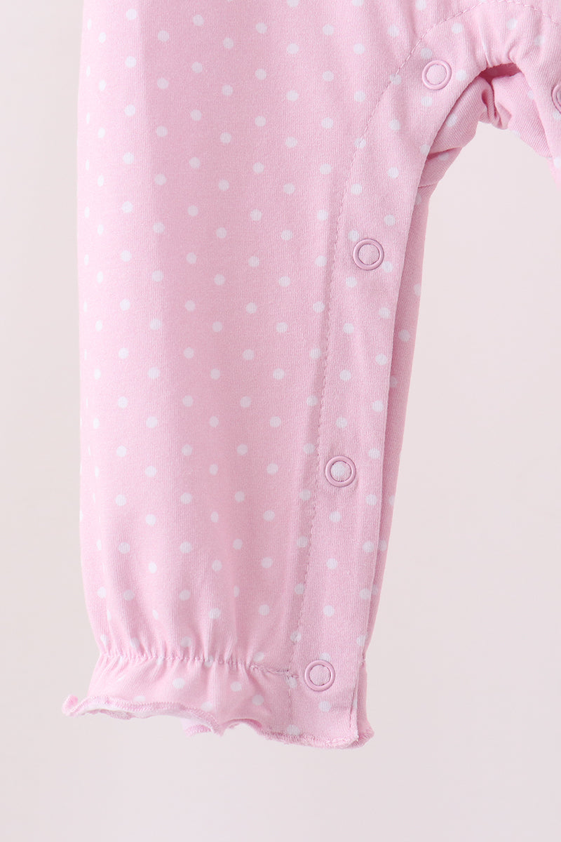 Gingerbread embroidery romper