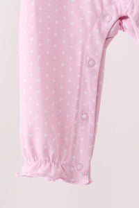 Gingerbread embroidery romper
