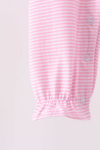 Turkey embroidery stripe romper