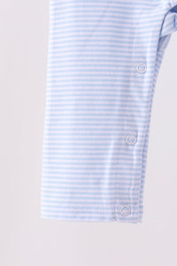 Turkey embroidery stripe romper