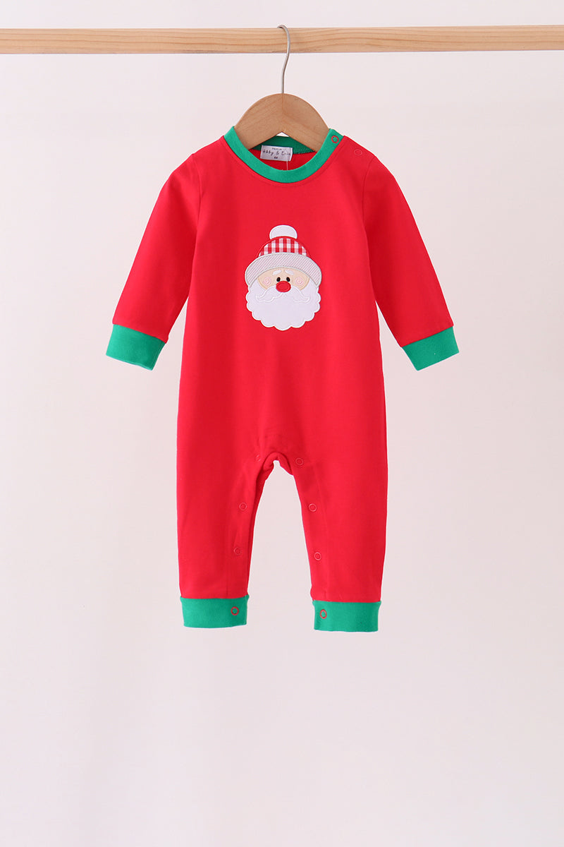 Santa embroidery romper