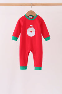 Santa embroidery romper