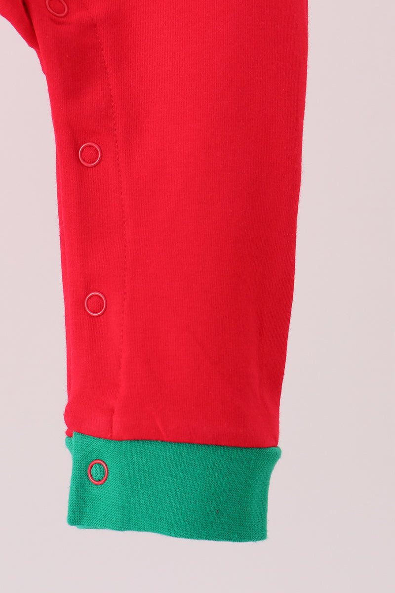 Santa embroidery romper