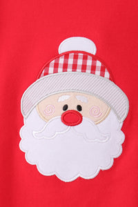 Santa embroidery romper