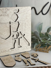 Paintable Puzzle - Armor of God - Essential Southern Charm