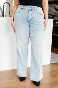 Brooke High Rise Control Top Vintage Wash Straight Jeans - Essential Southern Charm