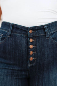 Celecia High Waist Hand Sanded Resin Skinny Jeans - Essential Southern Charm