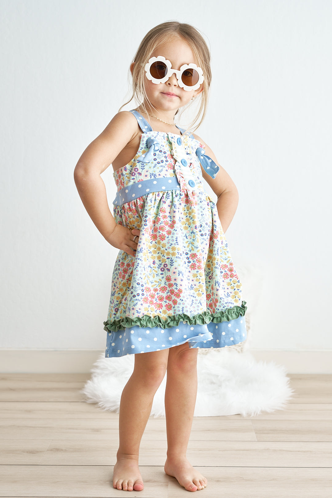Retro Round Sunglasses Uv400 -Toddler & Kids - Essential Southern Charm